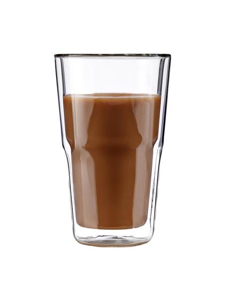 Dwustronna szklanka termiczna Hot & Cold, Szkło borokrzemowe, Transparentny, Ø 9 x W 15 cm, 350 ml