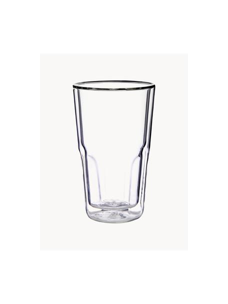 Termo de doble pared Hot & Cold, Vidrio de borosilicato, Transparente, Ø 9 x Al 15 cm, 350 ml