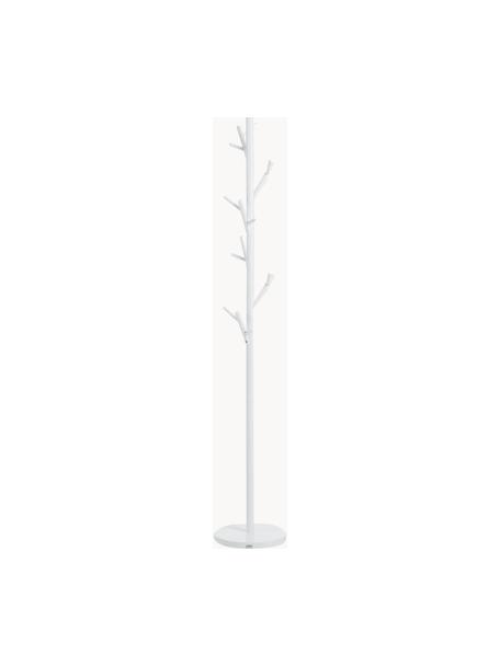 Porte-manteau Tree, Tube en acier, revêtement par poudre, Blanc, haut. 170 cm