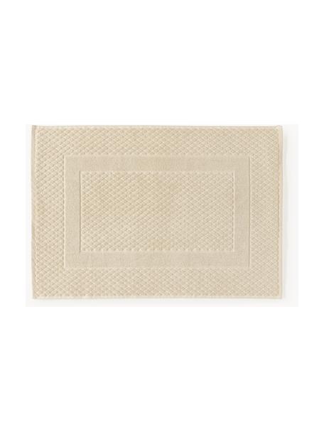 Badematte Katharina mit Wabenmuster, rutschfest, Beige, B 50 x L 70 cm