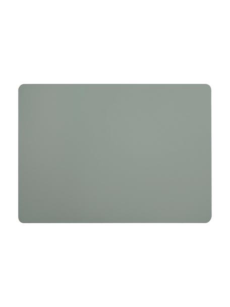 Kunstleder-Tischsets Pik, 2 Stück, Kunstleder (PVC), Mintgrün, B 33 x L 46 cm