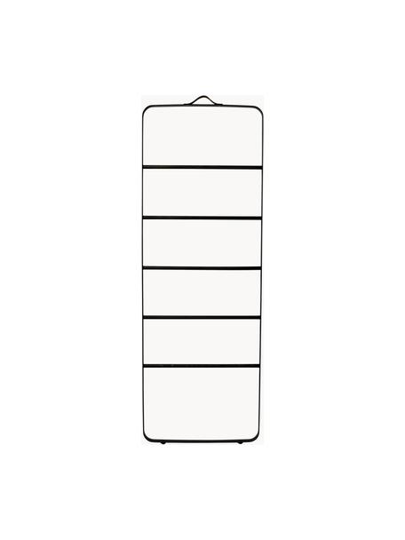 Handtuchleiter Ladder, Gestell: Stahl, pulverbeschichtet, Gummibaumholz, Schwarz, B 60 x H 170 cm