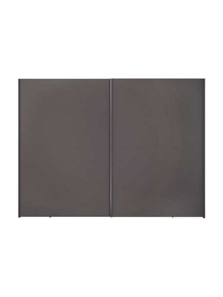 Schwebetürenschrank Oliver mit 2 Türen, inkl. Montageservice, Korpus: Holzwerkstoffplatten, lac, Dunkelgrau, 302 x 225 cm