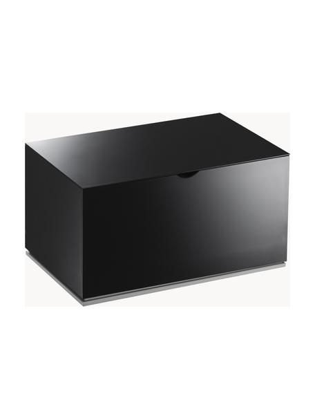 Boîte de rangement Veil, Plastique, Noir, larg. 16 x prof. 9 cm