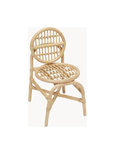 Handgefertigter Kinderstuhl Nana Mini, Rattan, Beige, B 31 x T 36 cm