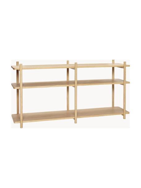 Holz-Regal Library, Eichenholzfurnier, Eichenholz, Eichenholz, B 150 x H 75 cm