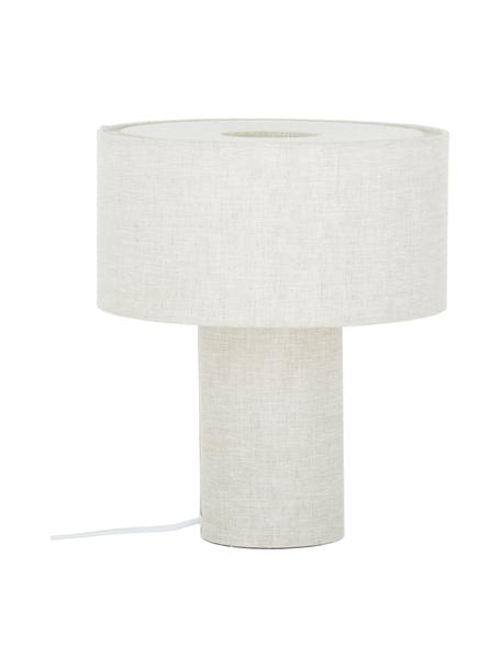 Stolová lampa Ron, Krémovobiela, Ø 30 x V 35 cm