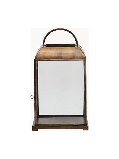 Lanterne Mandurai, haut. 46 cm, Brun, transparent, larg. 25 x haut. 46 cm