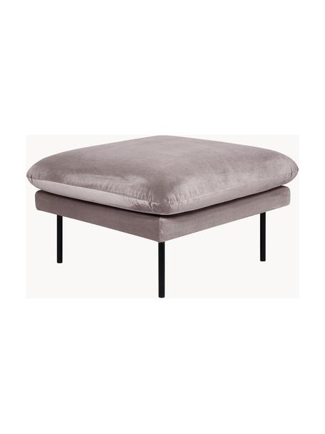 Sofa-Hocker Moby aus Samt, Bezug: Samt (Hochwertiger Polyes, Gestell: Massives Kiefernholz, FSC, Samt Greige, B 78 x T 78 cm