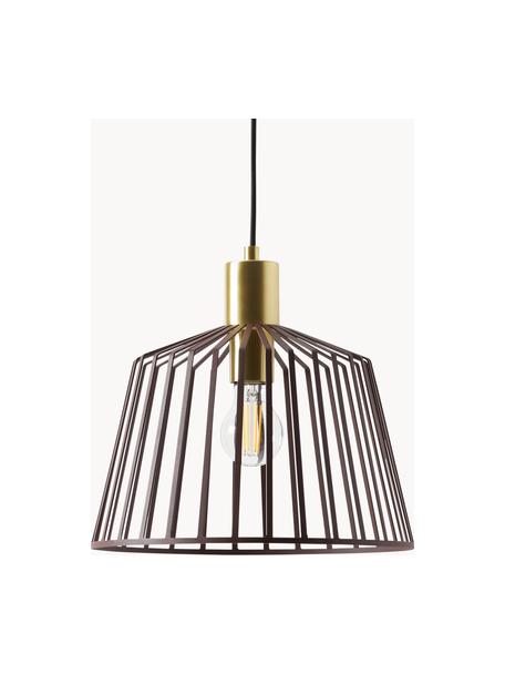 Závesná lampa Dara, Odtiene zlatej, Ø 30 x V 20 cm