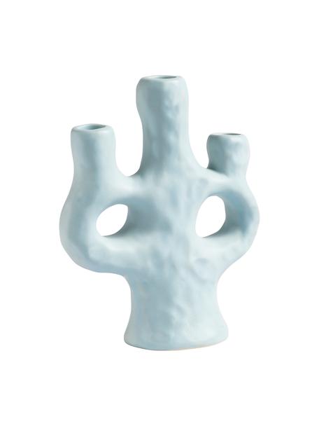 Candelabro Loop, Gres, Azzurro, Larg. 18 x Alt. 23 cm