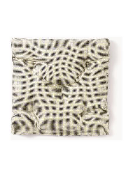 Zewnętrzna poduszka na krzesło Ortun, Tapicerka: 100% poliakryl barwiony p, Niebieski, żołty, S 40 x D 40 cm