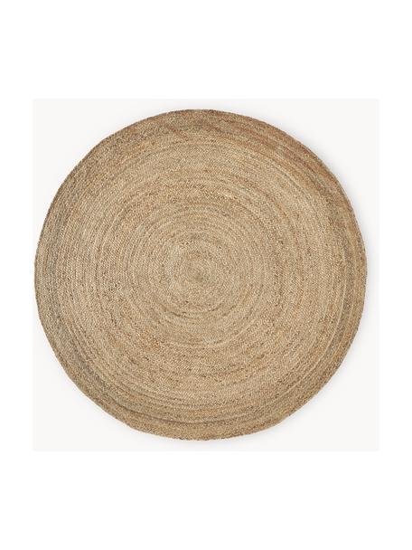 Okrúhly koberec z juty Sharmila, 100 % juta

Pretože jutové koberce sú drsné, sú menej vhodné na priamy kontakt s pokožkou, Hnedá, Ø 200 cm (veľkosť L)