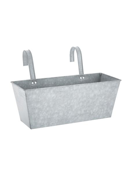 Skrzynia balkonowa z metalu XL Cina, Metal, Cynk, S 40 x W 24 cm