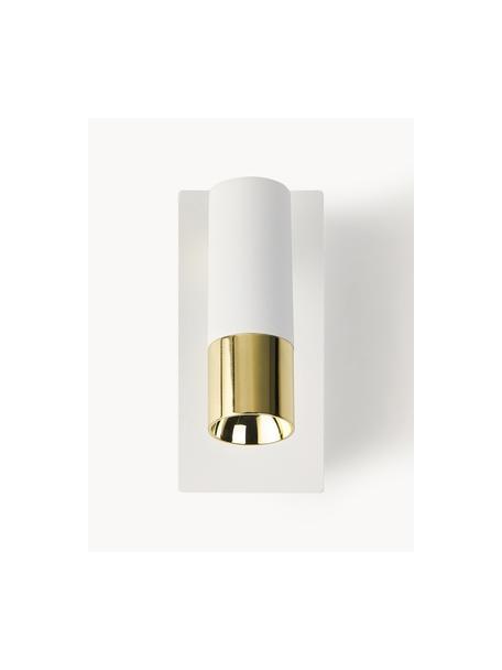 Kinkiet regulowany LED Bobby, Biały, odcienie złotego, S 7 x W 15 cm