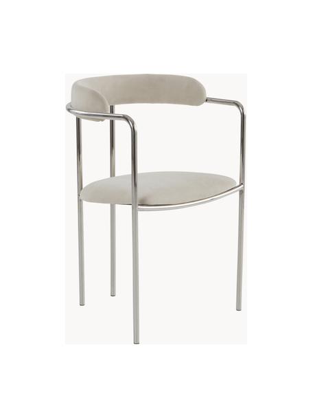 Polsterstuhl Maryland, Bezug: 100 % Polyester Der hochw, Gestell: Metall, pulverbeschichtet, Webstoff Beige, B 54 x T 49 cm