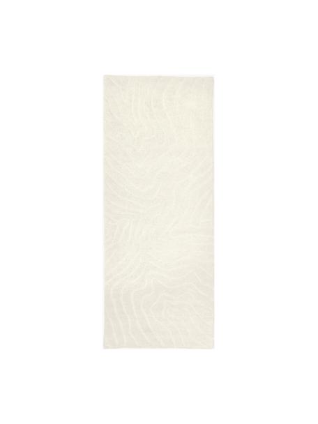 Ručně všívaný vlněný běhoun Aaron, Krémově bílá, Š 80 cm, D 200 cm