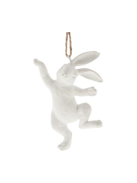 Závesná dekorácia (zajačik) Semina, Polymérová živica, Biela, Š 7 x V 10 cm