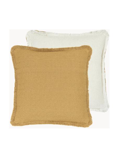 Funda de cojín Loran, 100% algodón, Amarillo, An 40 x L 40 cm