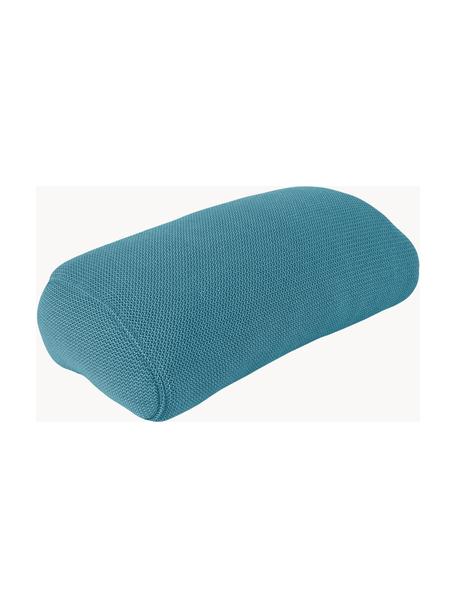 Coussin de jardin artisanal Pillow, Bleu pétrole, larg. 50 x long. 30 cm