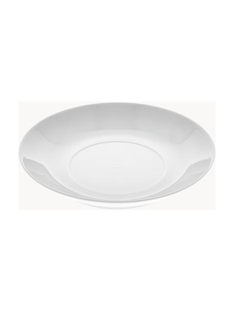 Ručne vyrobené hlboké taniere z porcelánu Cosmopolitan, 2 ks, Porcelán, Biela, Ø 26 cm