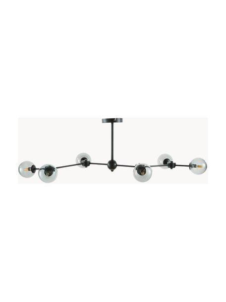 Lampa sufitowa Aurelia, Szary, transparentny, czarny, Ø 110 x W 32 cm