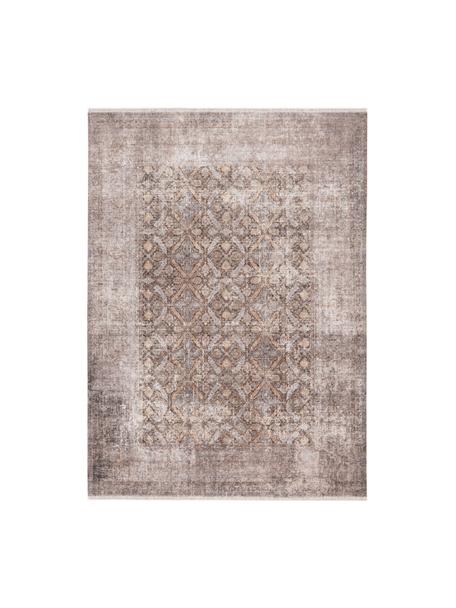 Interiérový a exterirérový koberec s ornamentálním vzorem Muster, 70 % bavlna, 30 % polyester, Béžová, nugátová, Š 200 cm, D 290 cm (velikost L)