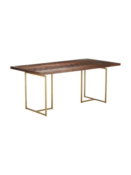 Table à motifs chevrons Class, plusieurs tailles, Bois, larg. 180 x prof. 90 cm