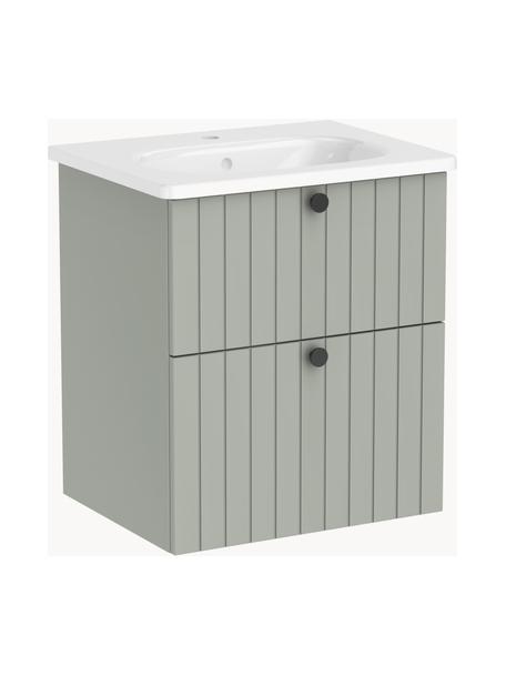 Mueble bajo lavabo Emil, Verde salvia, An 60 x Al 67 cm