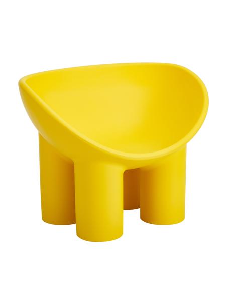 Fotel Roly Poly, Polietylen, wyprodukowany formowaniem rotacyjnym, Brunatnożółty, S 84 x G 57 cm