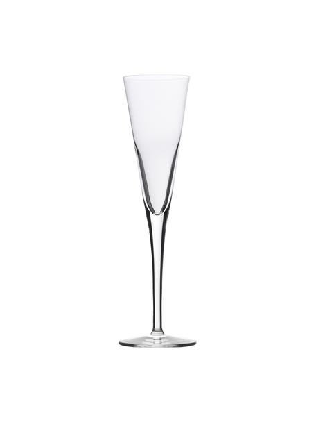 Kristall-Sektflöten Event in klassischem Design, 6 Stück, Kristallglas, Transparent, Ø 7 x H 24 cm