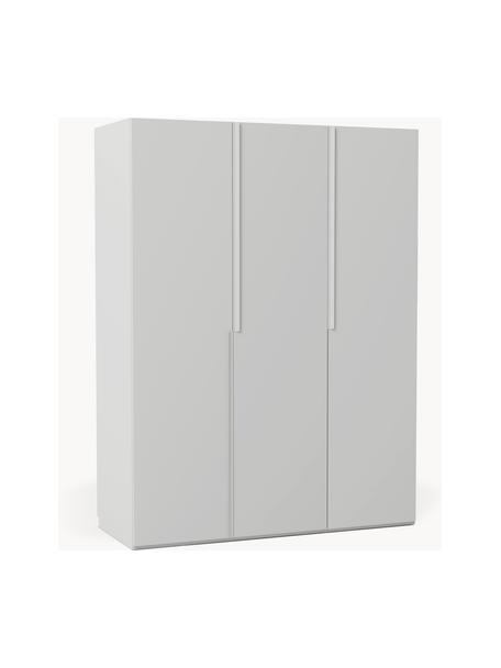 Armario modular Leon, 3 puertas (150 cm), diferentes variantes, Estructura: tablero aglomerado revest, Gris claro, Interior Basic (An 150 x Al 200 cm)