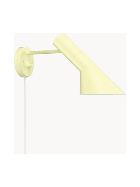 Wandlamp AJ met stekker, Lamp: gecoat staal, Lichtgeel, Ø 32 x H 18 cm