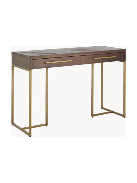 Console de placage en bois d'acacia art déco Class, Bois, larg. 120 x prof. 45 cm