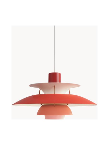 Lampa wisząca PH 5, różne rozmiary, Odcienie czerwonego, odcienie złotego, Ø 50 x 27 cm