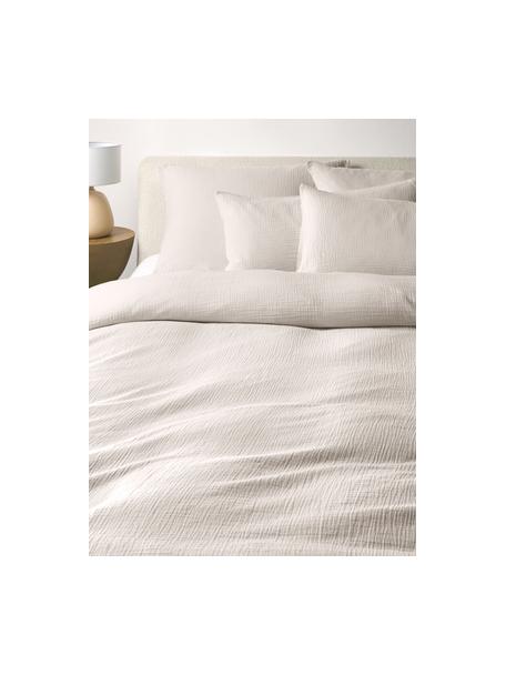 Funda nórdica muselina de algodón Odile, Beige, Cama 150/160 cm (240 x 220 cm)