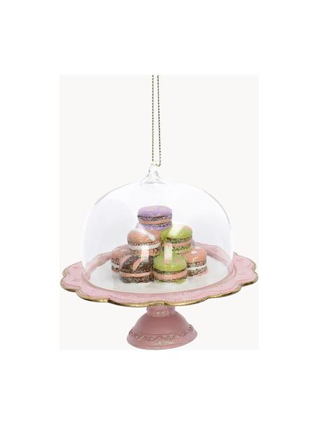 Ozdoba na stromeček Macaron Cake, Polyresin, Růžová, více barev, Ø 11 cm, V 10 cm