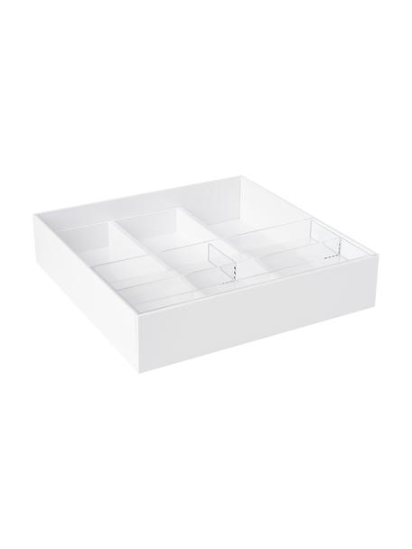 Portaposate estraibile Tower, Plastica, Bianco, Larg. 25 x Alt. 6 cm
