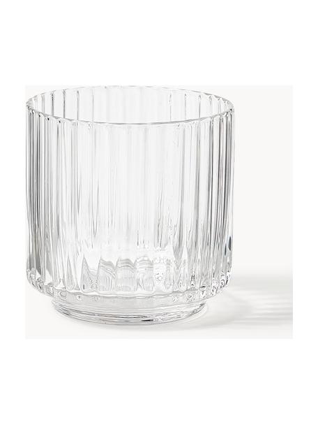 Mondgeblazen waterglazen Aleo, 4 stuks, Natronkalkglas, Transparant, Ø 8 x H 8 cm, 320 ml