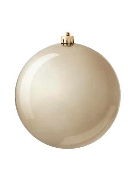 Bola de Navidad irrompibles Stix, Plástico irrompible, Beige, Ø 14 cm, 2 uds.
