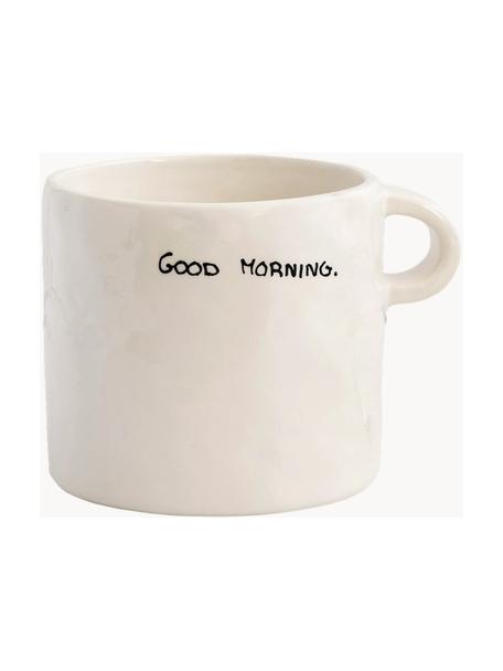 Taza pintada a mano Good Morning, Gres, Good Morning, Ø 10 x Al 9 cm, 500 ml