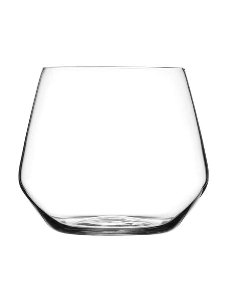 Kristallen wijnbekers Aria, 6 stuks, Kristalglas, Transparant, Ø 11 x H 9 cm, 550 ml