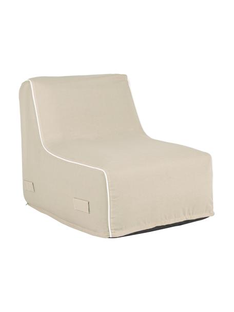 Chauffeuse de jardin gonflable beige Rihanna, Beige, blanc, larg. 60 x prof. 90 cm