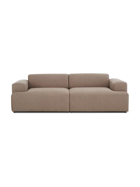 Sofa Melva (3-Sitzer), Bezug: 100% Polyester Der hochwe, Gestell: Massives Kiefernholz, FSC, Webstoff Braun, B 238 x T 101 cm