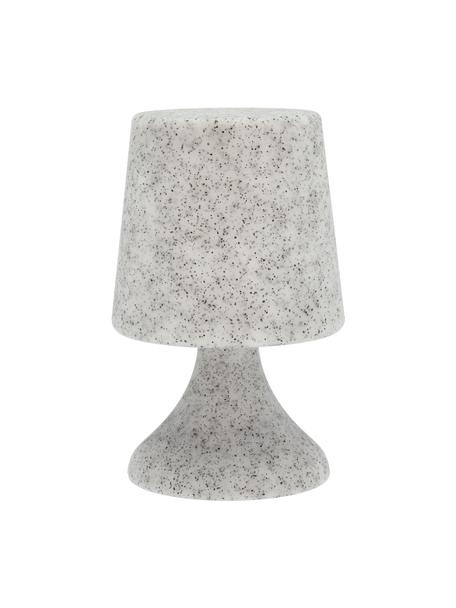 Mobilná stmievateľná vonkajšia stolová lampa Midnat, Bielosivá, Ø 16 x V 26 cm
