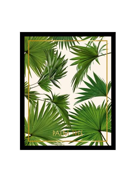 Oprawiony druk cyfrowy Palm Tree I, Stelaż: tworzywo sztuczne, szklan, Wielobarwny, S 30 x W 40 cm