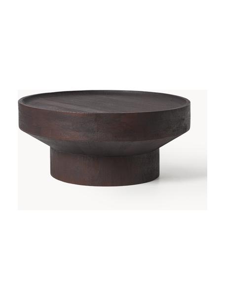 Table basse ronde en manguier Benno, Bois de manguier massif, laqué

Ce produit est fabriqué à partir de bois certifié FSC® issu d'une exploitation durable, Manguier brun foncé laqué, Ø 80 cm