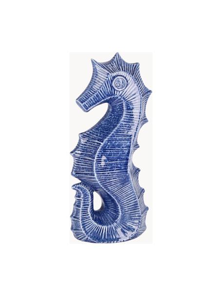 Porseleinen decoratief object Favignana, Porselein, Grijsblauw, B 13 x H 27 cm