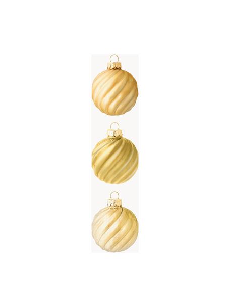 Bolas de Navidad Gabriela, Ø 6 cm, 3 uds., Vidrio, Rojo vino, Ø 6 cm