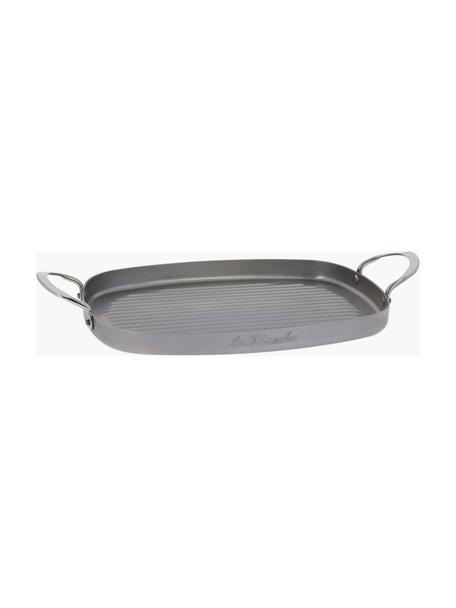 Grillpan Mineral B met bijenwas, Plaatstaal met bijenwas, Zilverkleurig, B 49 x D 27 cm